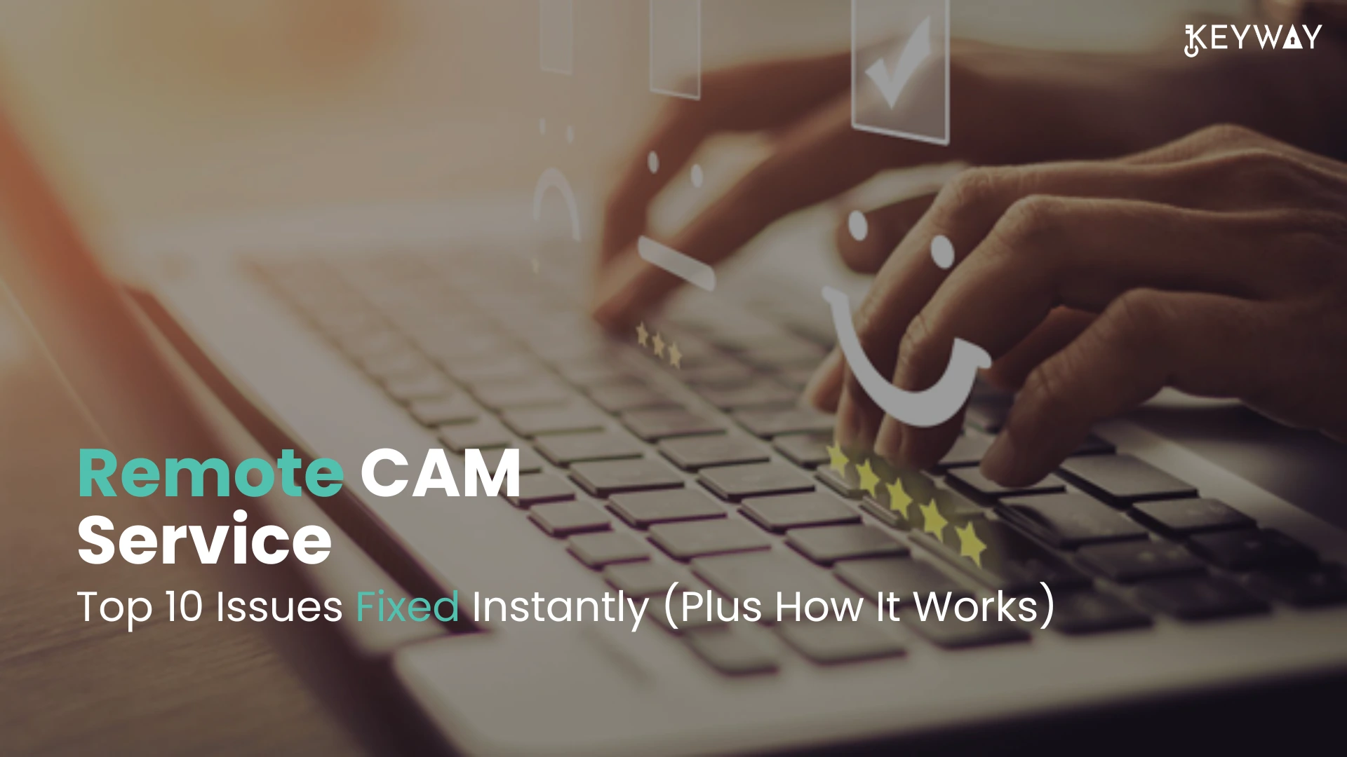 A GUY WORKING ON A COMPUTER PROVIDING REMOTE CAM SERVICES